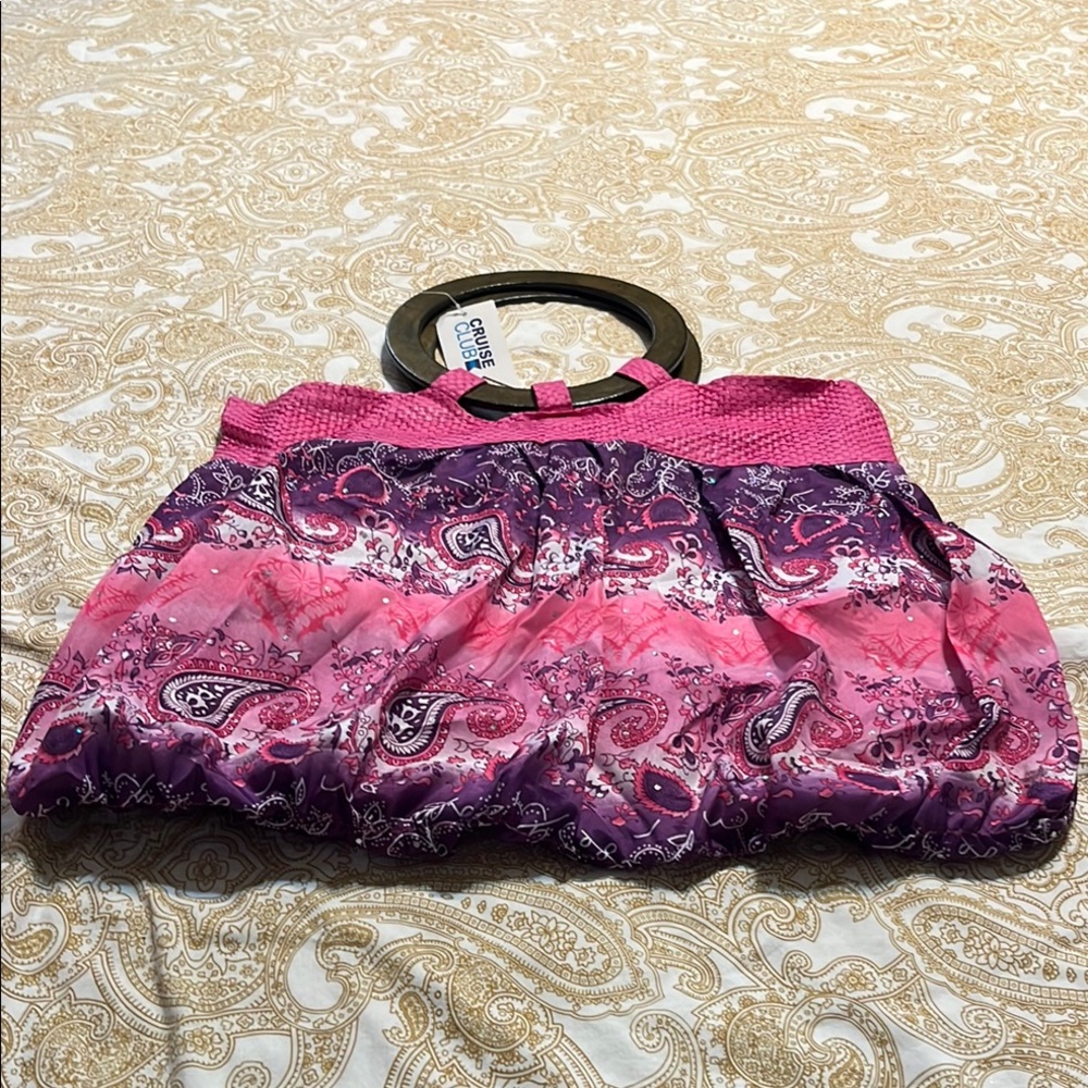 Chic Pink and Purple Clutch